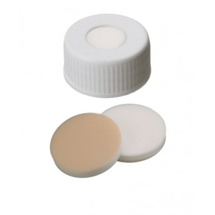 BOUCHON A VIS PP BLANC 1 TROU DN24 SILICONE/PTFE - X100