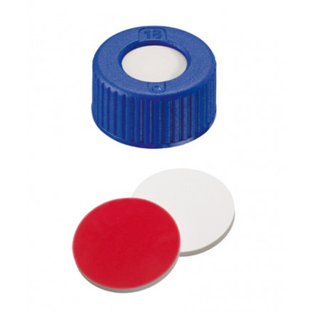 BOUCHON A VIS PP BLEU 1 TROU DN9 SILICONE/PTFE - X100