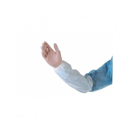 MANCHETTES POLYETHYLENE BLANC EP.20UM - PACK DE 100