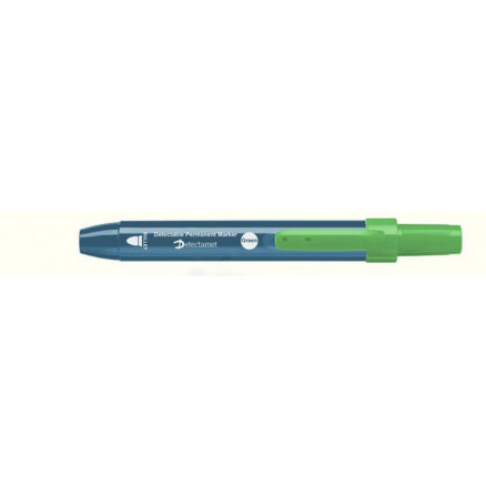 MARQUEUR EFFACABLE DETECTABLE RETR. A POINTE OGIVE VERT -X10