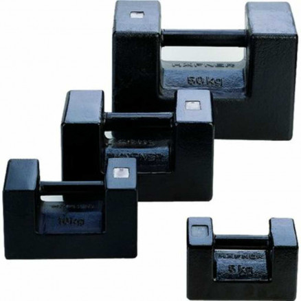 POIDS ETALON FONTE PEINT 20KG CLASSE M1 ETUIS EN CUIR DAKKS