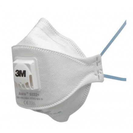 Boîte de 20 masques jetables coques anti-odeur avec soupape 9926 FFP2 - 3M