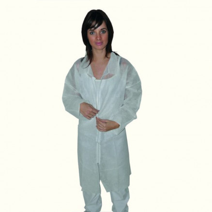 BLOUSE EN PP A PRESSIONS TAILLE XL - PACK DE 50