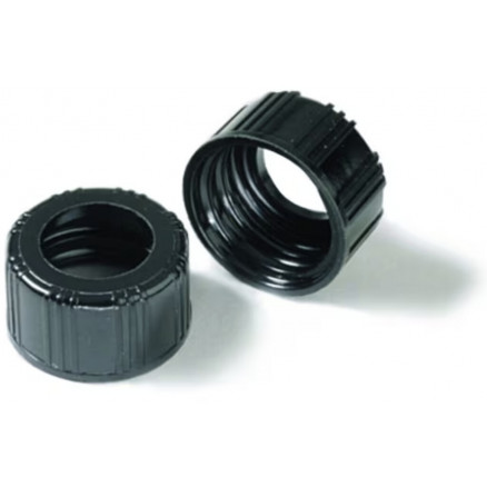BOUCHON A VIS PHENOLIQUE NOIR AVEC CENTRE OUVERT - PACK X100