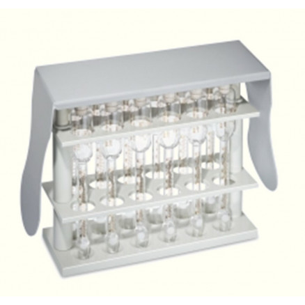 PORTOIR POUR 12 BUTYROMETRES (2x6) EN PP 220x80x150MM