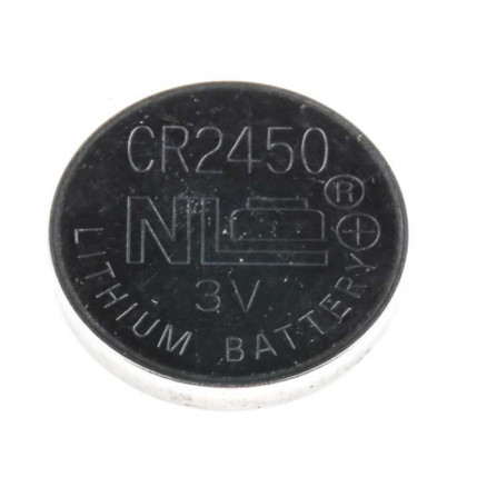 PILE BOUTON CR2450 RS PRO LITHIUM 3V DIAM.24,5MM - PACK X5