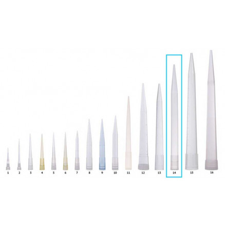 CONES POUR THERMO FIt PIPETTE NON STERILES 0,5-5ML PACK  x 100