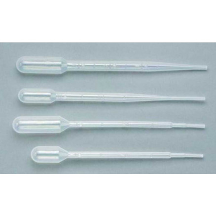 PIPETTE PASTEUR 5ML GRADUEE NON STERILE LONG.152MM - PACK X500