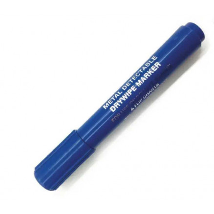 MARQUEUR EFFACABLE DETECTABLE A POINTE OGIVE BLEU - PACK X10