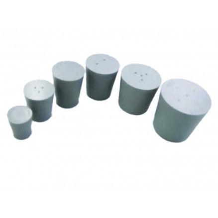 BOUCHON CONIQUE CAOUTCHOUC GRIS PLEIN D. 56 X 65 X 45 MM