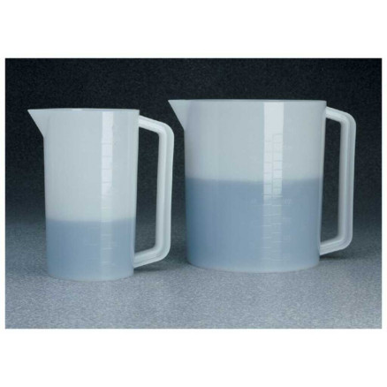 BECHER A POIGNEE EN PEHD GRADUE 200-3000ML - CAP.3000ML