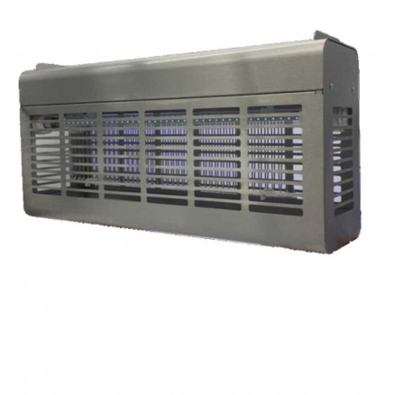 DESINSECTISEUR INOX AGR 18 GLU INOX 2X9W ANTI-ECLATS IP54 200 A 240M2