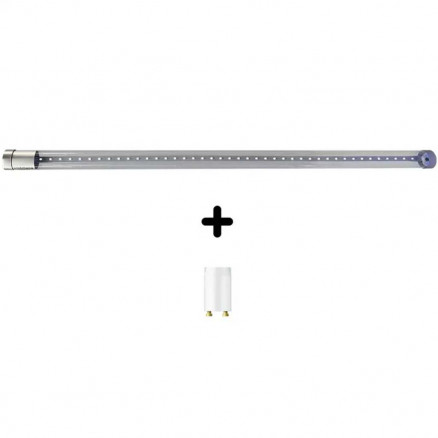 TUBE LED UVA - 9W T8 ANTI-ECLATS 59CM AVEC STARTER POUR LED