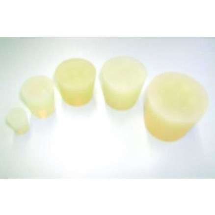 BOUCHON SILICONE PLEIN TRANSLUCIDE DIN 12871 - D.50,5X59,5X45MM