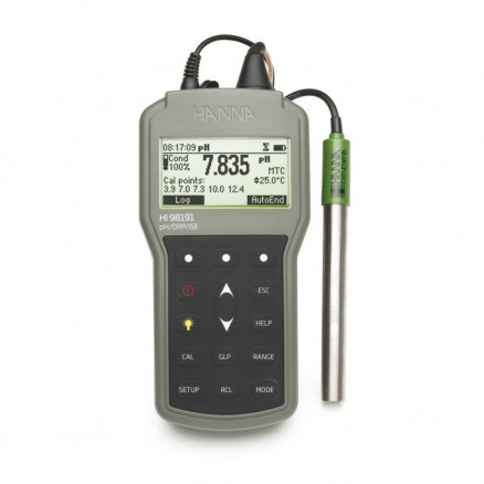 PH/MV/ISE-METRE PORTATIF IP67 HANNA HI98191-3 SANS ELECTRODE