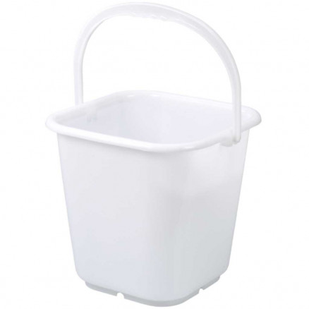 SEAU CARRE EN PE TRANSLUCIDE GRADUE 500ML A 12L - CAPACITE 14L