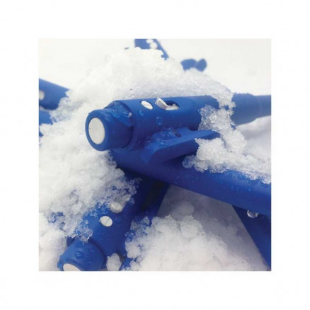 STYLO DETECTABLE AVEC CLIP - CORPS BLEU ENCRE BLEUE RESIST FROID - X25