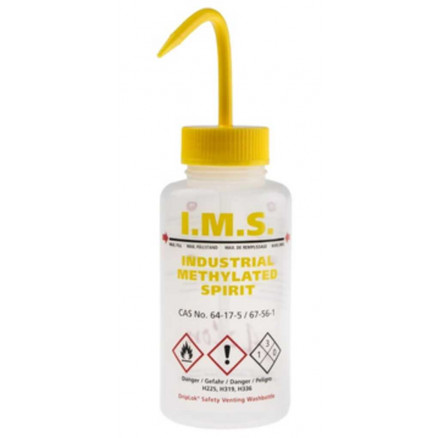 PISSETTE ANTI-GOUTTE LDPE BOU. JAUNE IMS 500ML AZLON - PACK X5