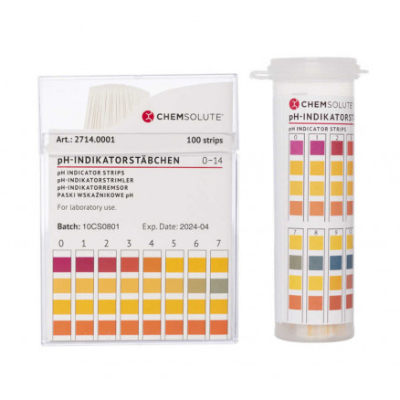 PAPIER PH 7.0-14.0 EN BANDELETTES 2790 - PACK X 100 TESTS