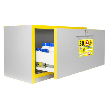 ARMOIRE DE SECURITE SOUS PAILLASSE INFLAMMABLE ANTI-FEU 30 MIN