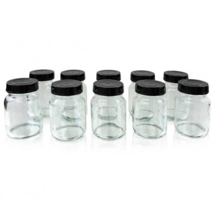 FLACON EN VERRE DURAN POUR DIVISEUR A GRAIN GL55 - 25ML  - PACK X10