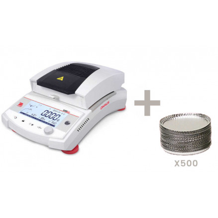 DESSICCATEUR FIBRE DE CARBONE MB62 90G/1MG D.90MM + 500 COUPELLES ALU