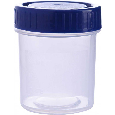 POT D'ECHANTILLONAGE ASEPTIQUE 200ML - BOUCHON BLEU - X 150