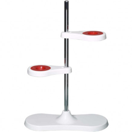 SUPPORT POUR 2 ENTONNOIRS DIM.: LONG 340 X LARG 138 X H 500MM