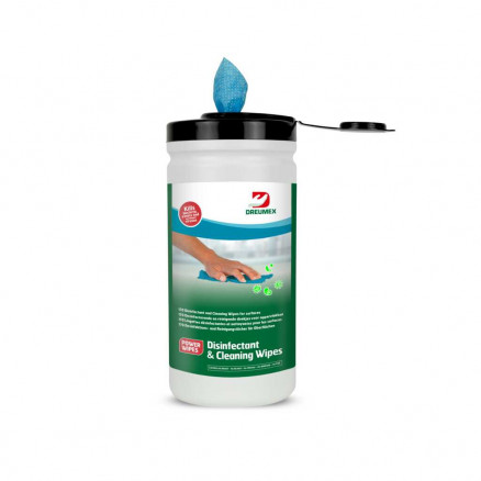 LINGETTES BLEUES DESINFECTANTES ET NETTOYANTES 130X140MM - BOITE X170