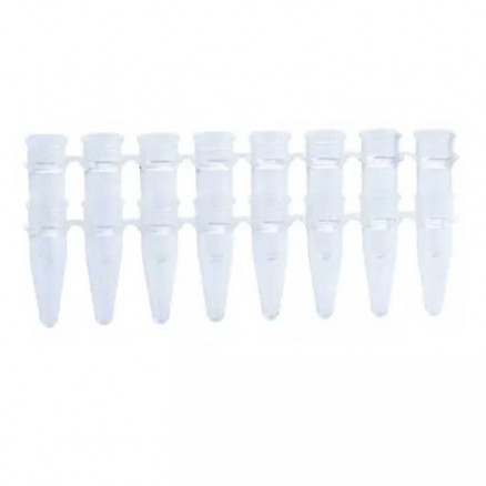 TUBE PCR 2ML EN PP - BANDE X8 - SANS BOUCHON AMPQLEAR - PACK X125