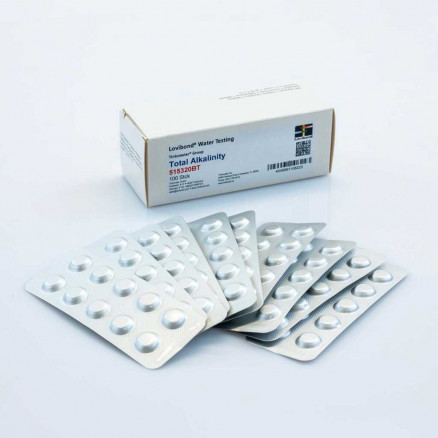 REACTIF ALCALINIE TOTALE M 10-500MG/L CaCO3 - PACK X100 TESTS