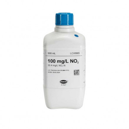 SOLUTION ETALON RICHE EN NITRITE 100MG/L NO2 - LCW965 - 500ML