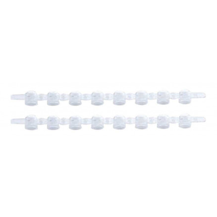 BOUCHON PP TUBE PCR EN BANDE X8 AMPQLEAR - CAP.0,2ML - PACK X125