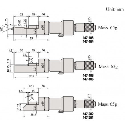 MICROMETRE POUR LA MESURE DE SERTISSAGE 0-13MM +/-2uM
