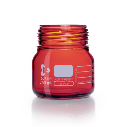FLACON BRUN 250ML VERRE DURAN GLS 80 SANS BOUCHON - P.10
