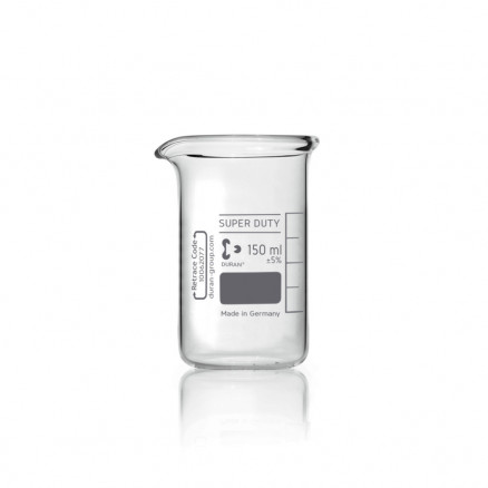 BECHER A BEC FORME HAUTE VERRE BOROSILICATE GRADUE 250ML X10 