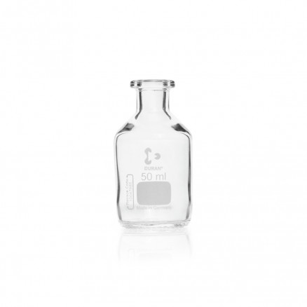 FLACON EN VERRE DURAN A COL ETROIT ET LISSE 50ML -PACK X10