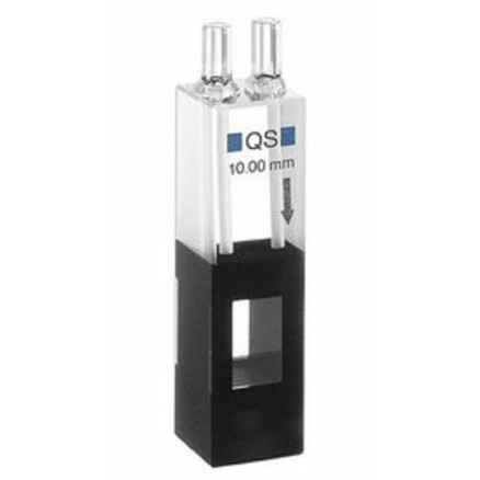 CUVE HELLMA EN QUARTZ A CIRCULATION Z=8,5MM