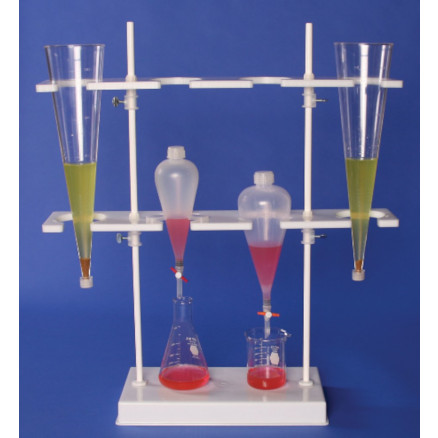 PORTOIR CONE IMHOFF ET AMPOULE A DECANTER