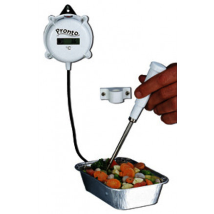 THERMOMETRE MURAL HANNA HI146 AVEC SONDE INOX ET CABLE DE 2M