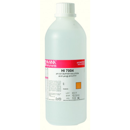 SOLUTION TAMPON HANNA PH 4,01 INCOLORE - 500ML