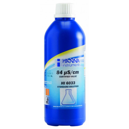 SOLUTION 84US/CM HANNA CERTIFIEE - 500ML