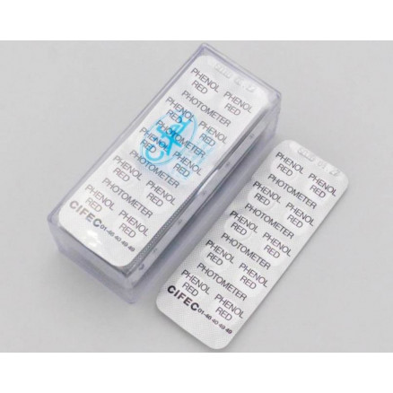 REACTIF ROUGE DE PHENOL - BOITE DE 100 PASTILLES