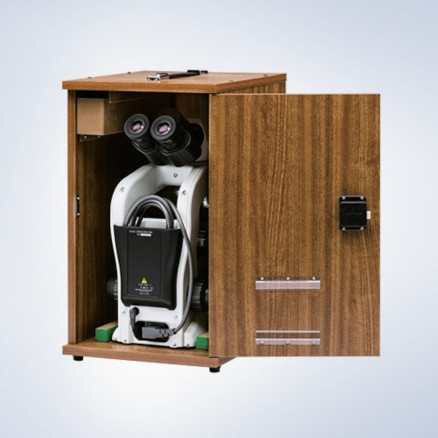 COFFRET DE TRANSPORT EN BOIS POUR MICROSCOPE OLYMPUS