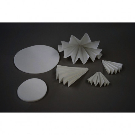 PAPIER FILTRE PLISSE QUALITA- TIF D.185MM - PACK DE 100
