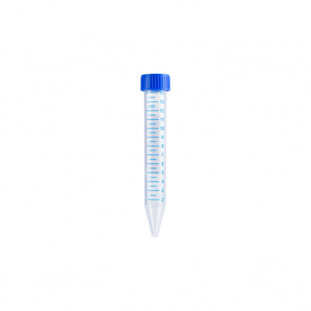 TUBE A CENTRIFUGER FOND CONIQUE PP STERILE 15ML BOUCHON BLEU - 20X25