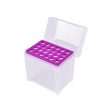 BOITE POUR CONES VIDE PP 500-5000µL - 24 PLACES - PACK X6
