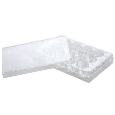 PLAQUE CULTURE CELLULAIRE 12 PUITS STERILE TRAITEE FOND PLAT PACK X50