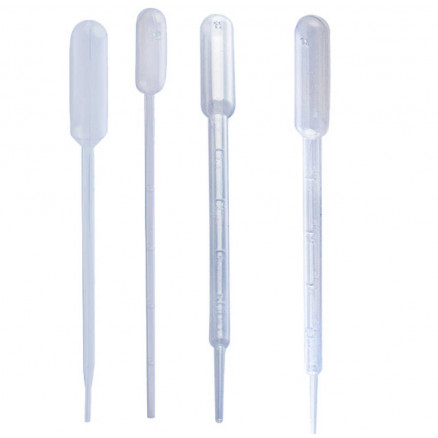 PIPETTES PASTEUR LDPE 0,4ML GRADUEE NON STERILE PACK X500