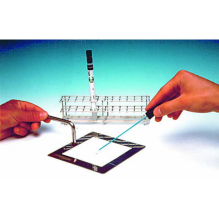GABARIT INOX 10X10CM AVEC POIGNEE INOX
